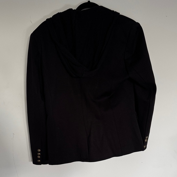 Evereve Black Blazer with Striped Inner Layer - Picture 5 of 6